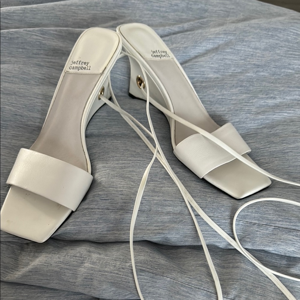 Jeffrey Campbell White Women's Heel Wedge